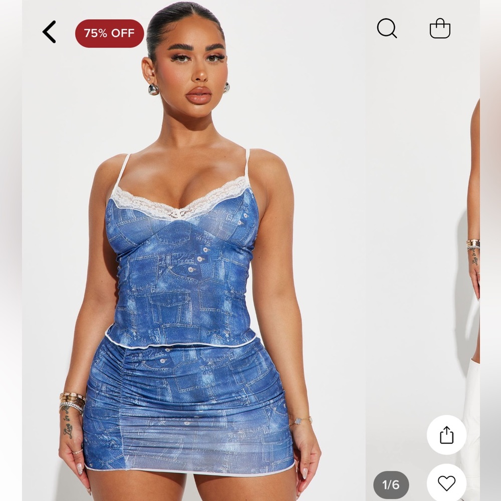 Fashion Nova Skirt Set